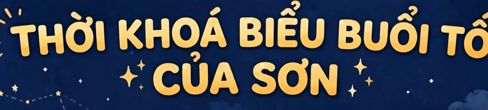 Nhắc giờ học của Sơn